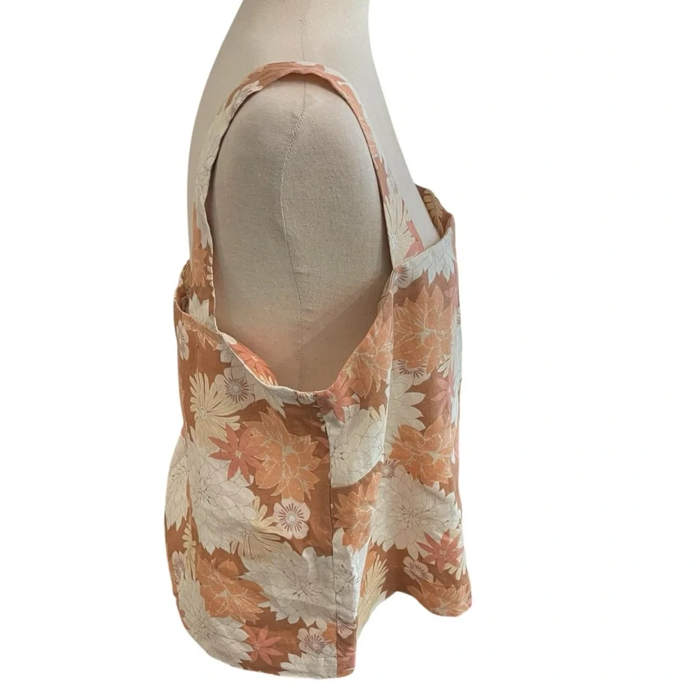 Faherty Summer Sands Linen Tank in WARM JICARO ISLAND